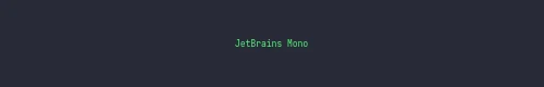 JetBrains Mono