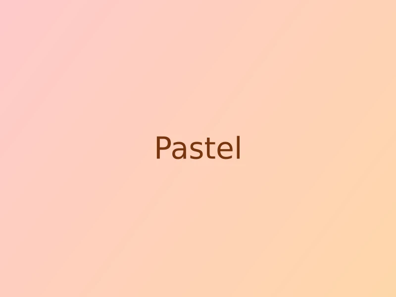 Pastel Colors